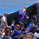 Illustration for article titled Dodgers Grounds Crew Places Tarp Over Unsightly Crowd